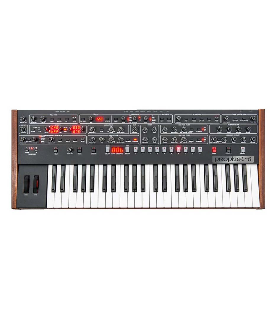 Sequential (DSI) Prophet 6 49 keys 6 voice polyphonic analog synthesizer